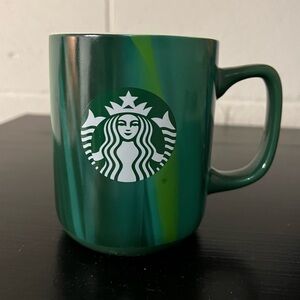 Green Starbucks mug